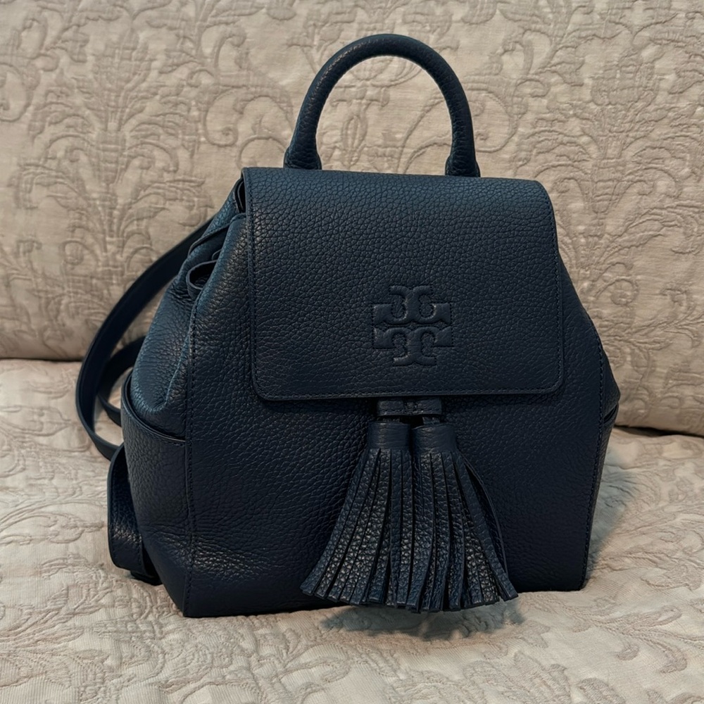 EUC Tory Burch AUTH Thea Mini Top Handle Leather Backpack